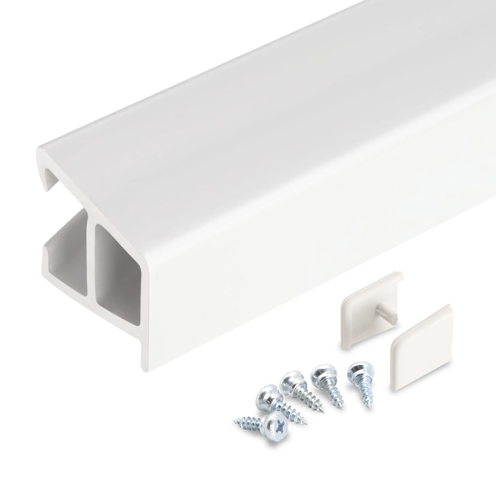 Epwin uPVC Door Weather Bar & End Caps (850mm) - White
