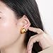 Gold Half Ball Stud Earrings High Polished Round Earrings Trendy Jewelry for Women 20MM Balls