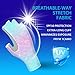 EDSRDUX Aventik UPF 50+ Fishing Gloves- Fingerless Sun Protection Fishing Gloves- Fishing Sun Gloves for Women Men Outdoor Activities. (P&G WaterWripple, L)