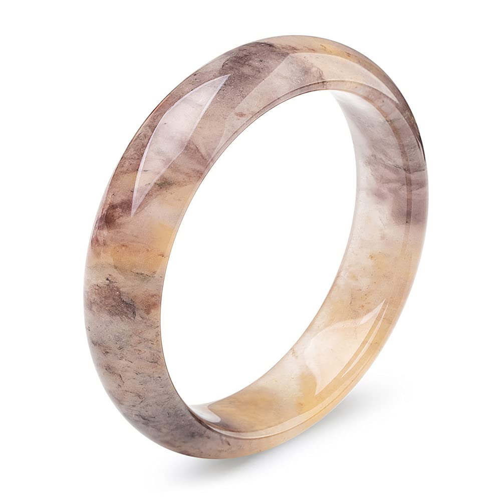 Pierre naturelle sacrée : offrez un bracelet jonc en jade classique de 58 mm