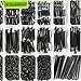 K Kwokker 2060 x M2 Screw Kit 4MM to 40MM, M2 Socket Head Screws & Button Head Screws, Upgraded Zinc Plated Screws Assortment Kit w/Nuts and Bolts, Washer and Lock Washers, Black Machine Screw
