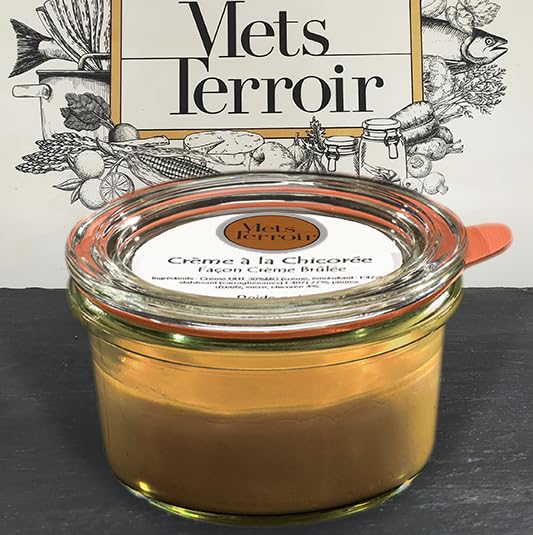 Crème Chicorée | Dessert Francais | Production Artisanale | Gastronomie francaise | Portion individuel de 90 grammes