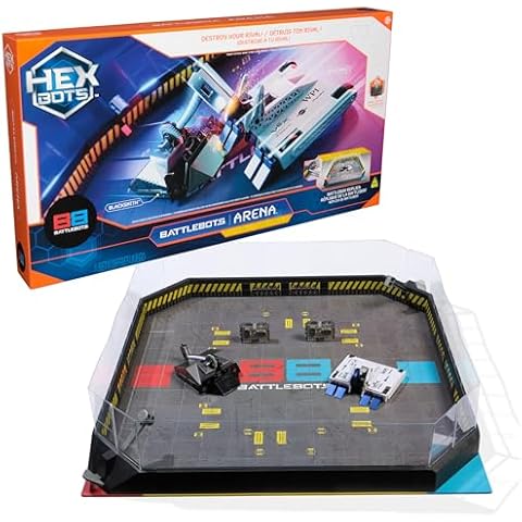HEX BOTS BattleBots Arena Bite Force & Blacksmith, Remote Control Robot Toys for Kids with Over 20 Pieces, STEM Toys for Boys & Girls Ages 8 & Up, Batteries Included Cover