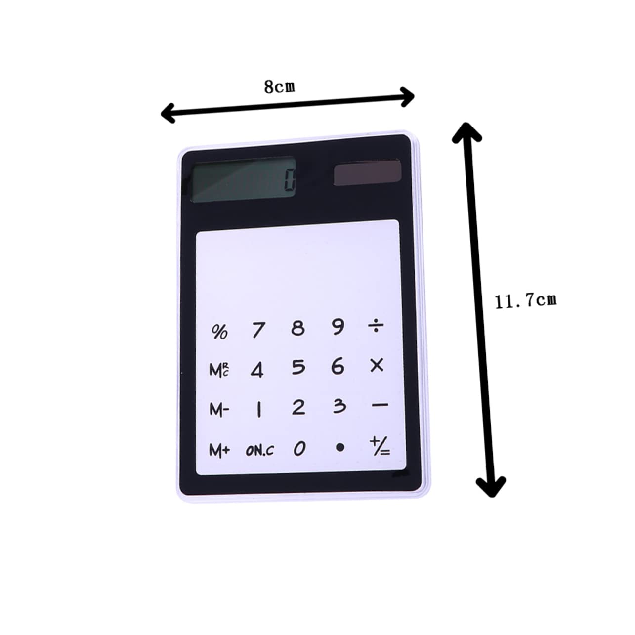 ARTIBETTER Portable Solar Energy Calculator Basic Accounting Mini Touch Calculator in Pink for Students