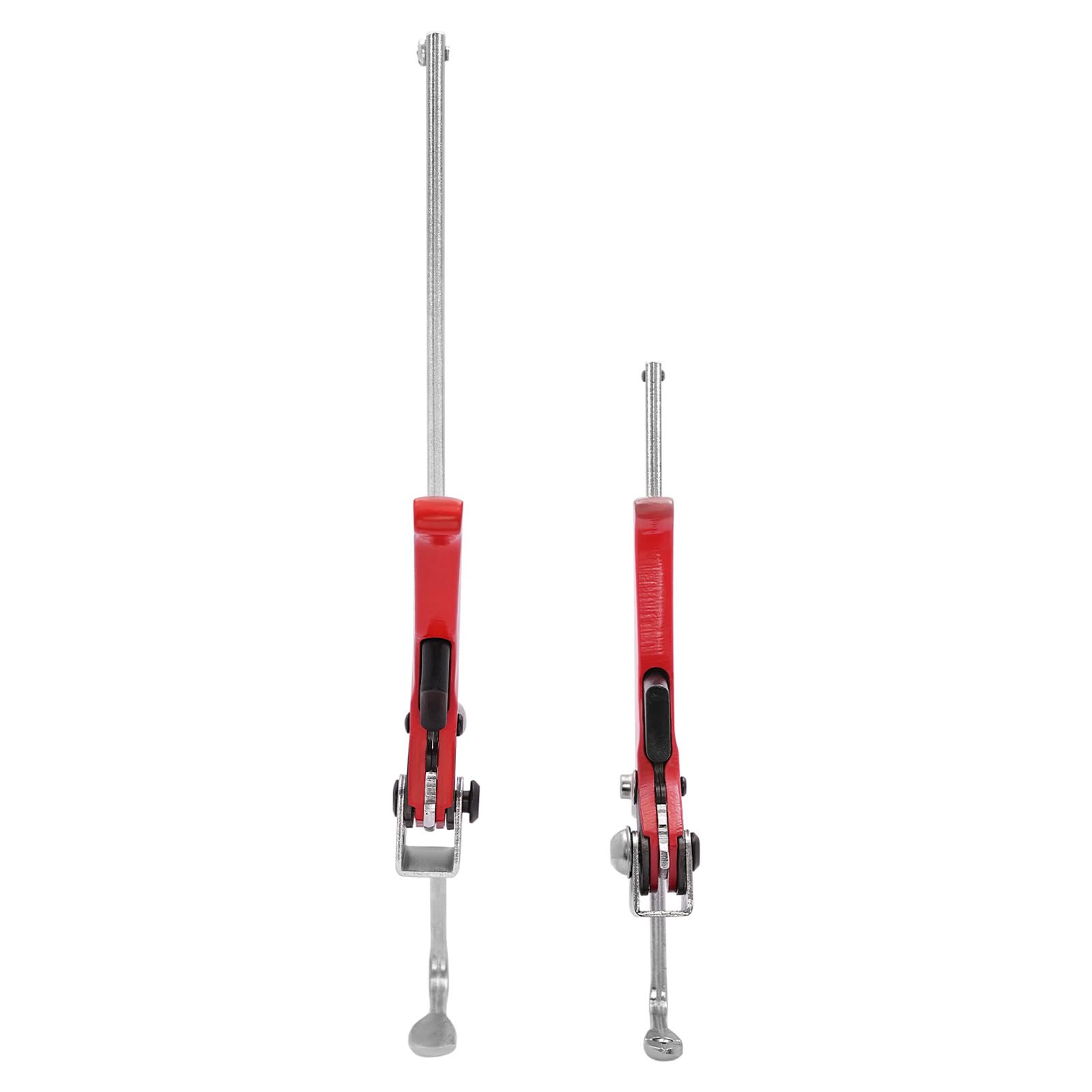Pinza de sujeción manual roja de liberación rápida, carraca rápida, abrazadera de guía de sierra, abrazadera de mesa, fuerza de sujeción de 180 kg, para carpintería, construcción naval