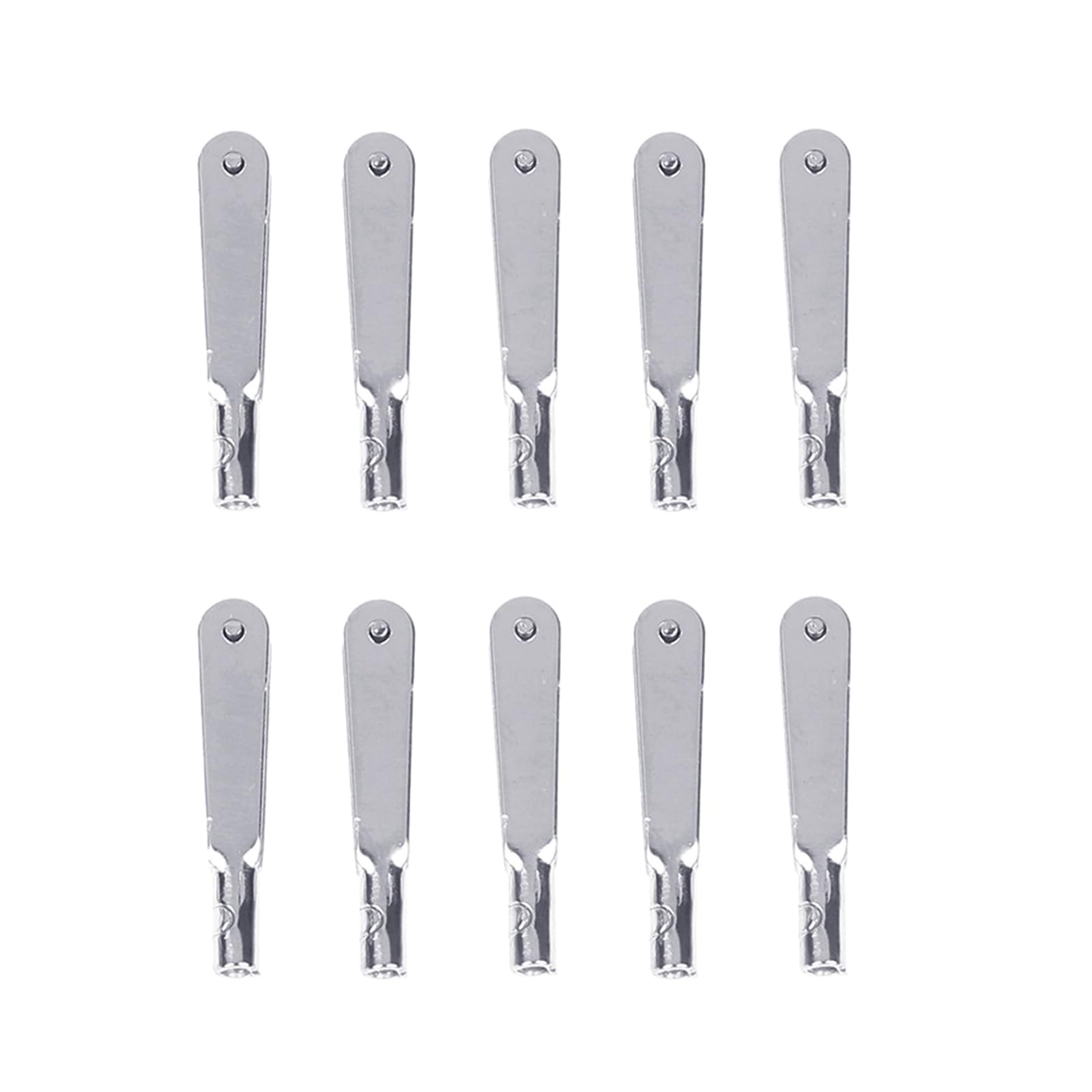 Maxtonser 10Pcs Alloy Servo Rod Connectors Metal Iron Chucks Pull Rod Connectors Clamp Horn for Model Airplanes Linkages