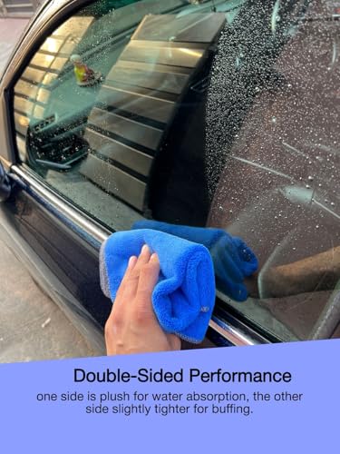 Image of Premium 700 GSM Microfiber car Cleaning Cloth (Pack of 2) | absorbant Microfiber Cloth| car and Bike Washing and Cleaning Multipurpose Micro Fiber Cloths (Multicolour)