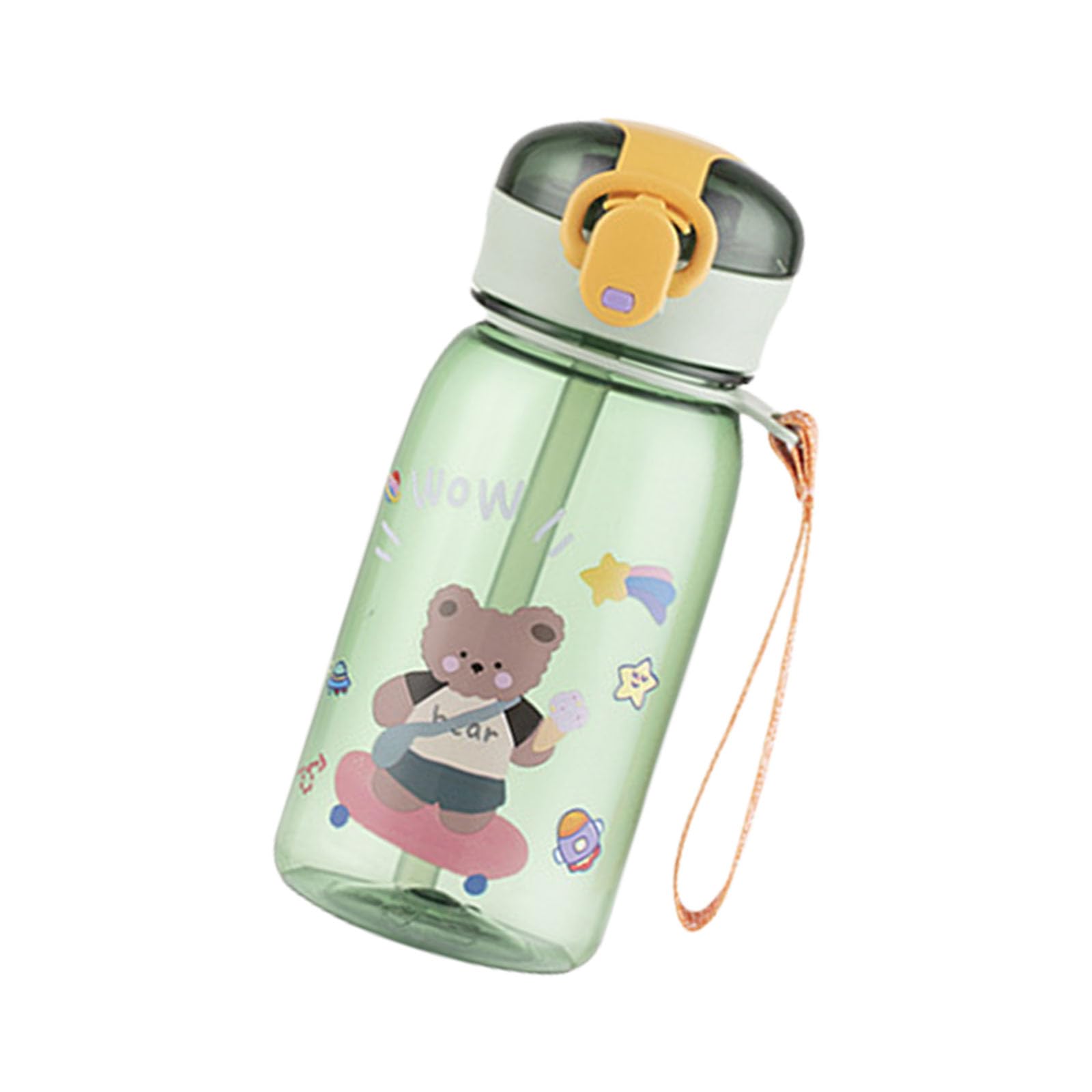 Nucelit Drinking Bottle with Straw Large Capacity Transparency Water Cup with Lid Drinkware for Workouts Commuting Commuting & Outdoor Activities