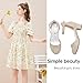LAURMOSA Gold Shoes for Girls High Heels Pumps Closed Toe Heels Flower Girl Dress Shoes for Birthday Party Chunky Low Heel Ankle Strap for Little Big Kids(L1012Gold 1)