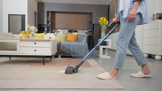 Aspirateur Balai Sans Fil INTETURE 450W/40KPA - 55 Min Autonomie, Écran Tactile, 1.5L