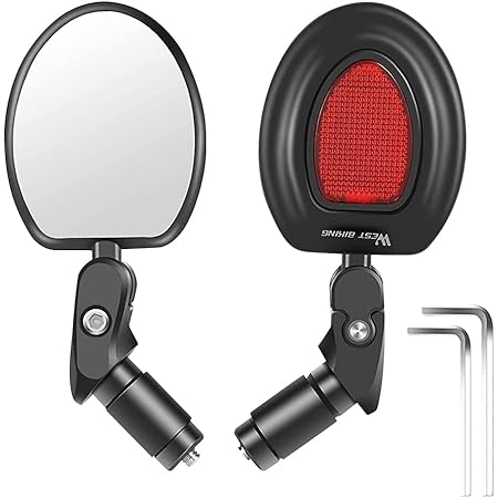 Specchietti Retrovisori Per Bicicletta - 2 Pezzi, Regolabili, Materiale Acrilico Resistente - Foto 4