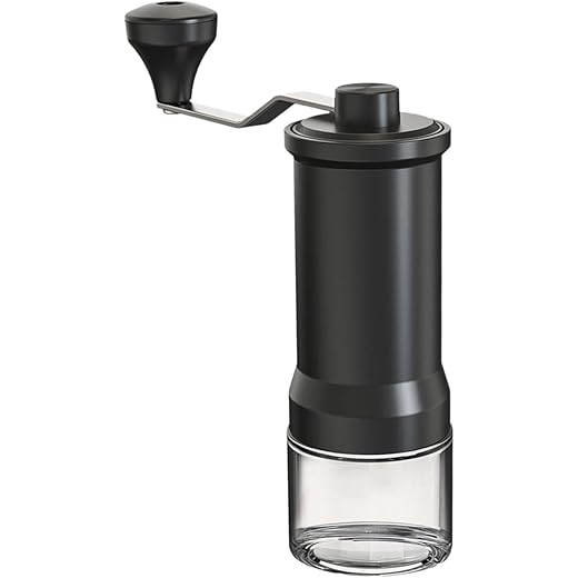 CALANDIS? Manual Coffee Grinder Hand Crank Coffee Bean Grinder for Cappuccino Espresso Black | Coffee Grinders | Coffee & Tea Makers | Small Kitchen Appliances | Kitchen, Dining & Bar