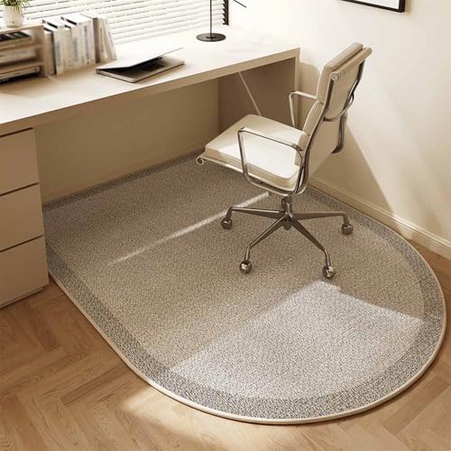 Odot Alfombra para Silla de Escritorio, Alfombra Protectora Suelo Silla Ruedas Antideslizante Gaming, Tapete de Protección de Oficina, para Parqué y Suelos Duros (Gris,140x100cm)