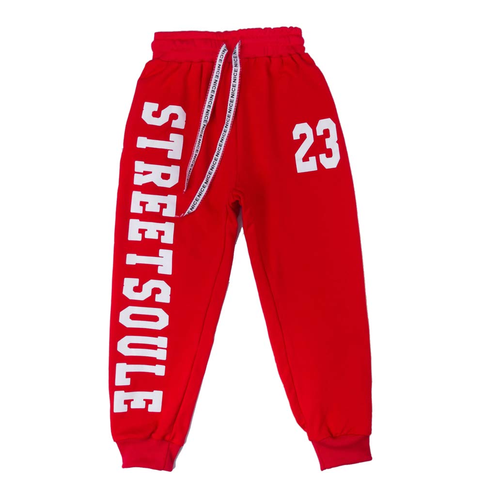 Dziecięce ubrania do tańca hip-hopowego, dziewczęce stroje do tańca ulicznego, topy z nadrukiem i spodnie do joggingu ze sznurkiem