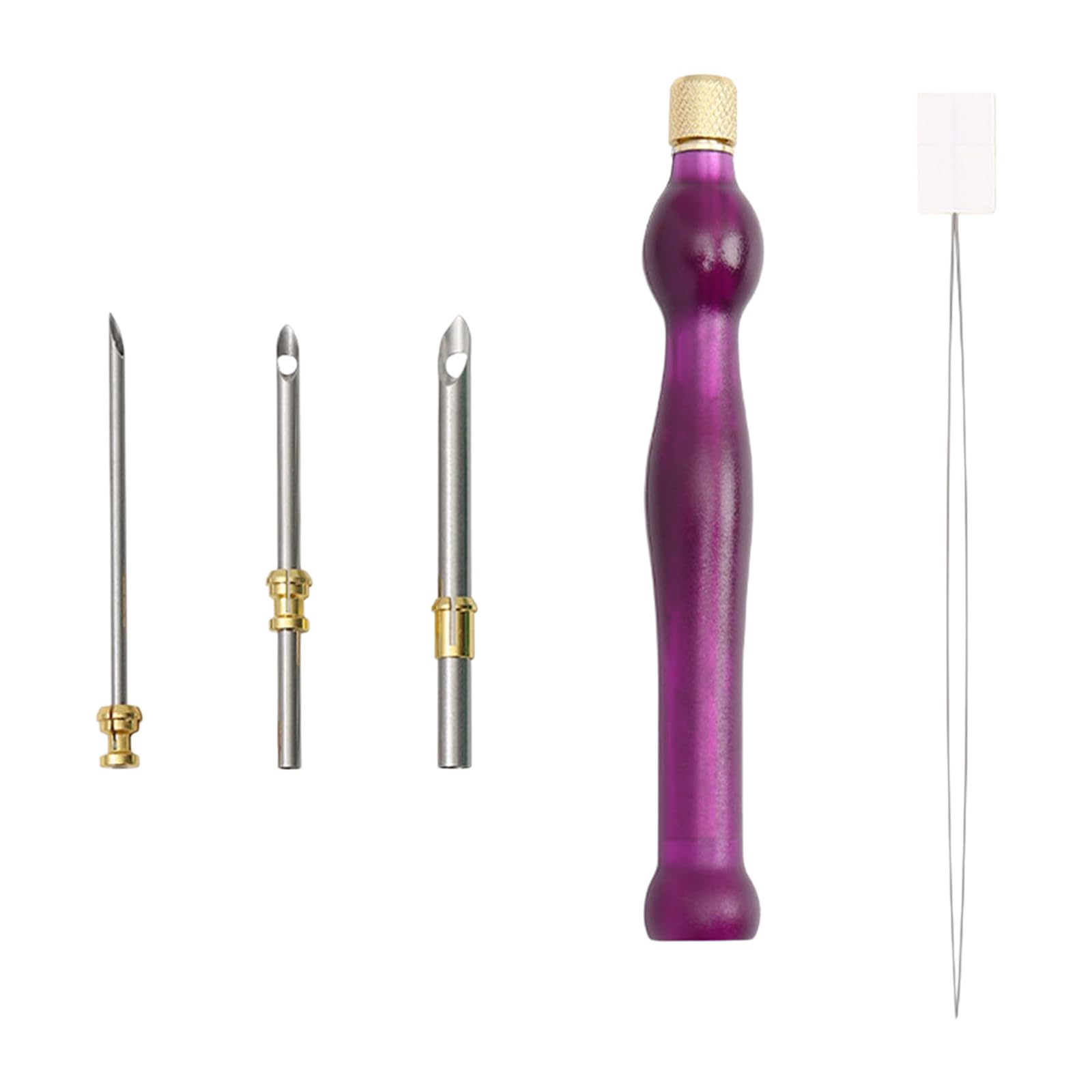 NVOQILIN Russian Punches Needle Embroidery Tool with Multiple Needle Size for Various Fabric Projects Featuring Sturdy Materials Craft Embroidery Tool