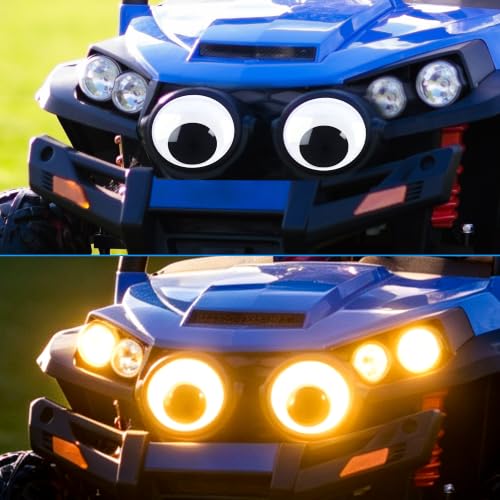 6 Inches Giant Googly Eyes,Large Googly Eyes Plastic Wiggle Eyes with Self Adhesive Black White Big Stick on Eye Eyeball Stickers for Handmade DIY Art Crafts Party Halloween Christmas Tree Decoration - Image 6