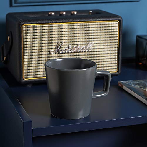 Image of Stone Lain Stoneware Coupe - Celina Mugs Set, 4-Piece, Grey Matte