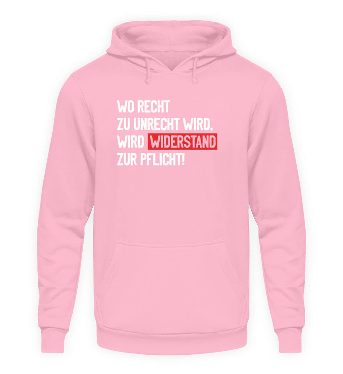 Sweat à capuche unisexe rose layette taille L pour corriger les problèmes de taille