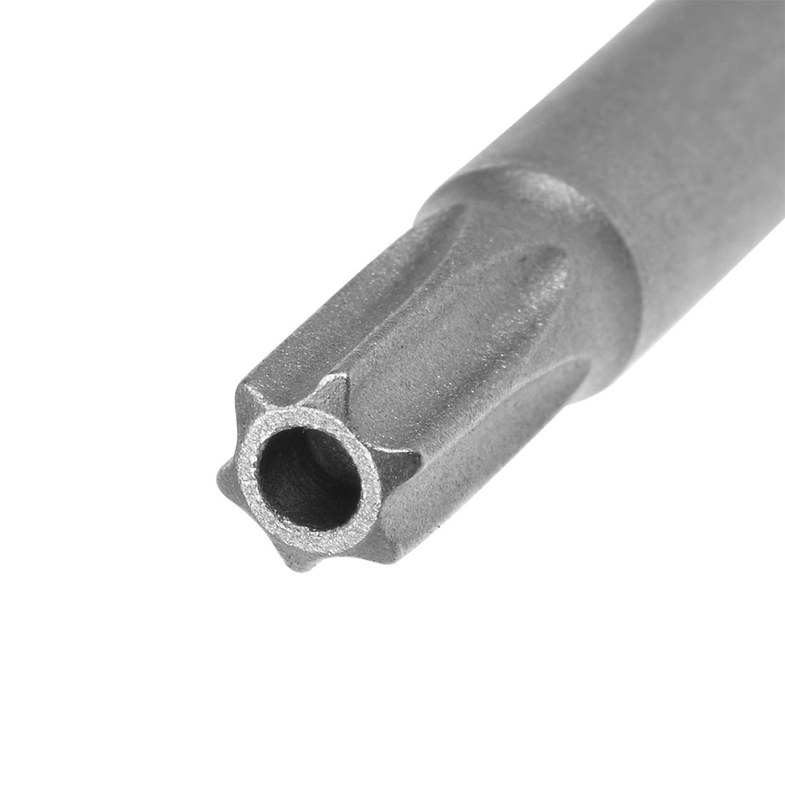 Embout T20 Sourcing Map Lot De 2 Embouts Torx De Sécurité T40 De 6,35 Mm, Tige Hexagonale De 10,2 Cm De Long, En Acier S2, Embouts Magnétiques Inviolables, Tête Torx Avec Trou