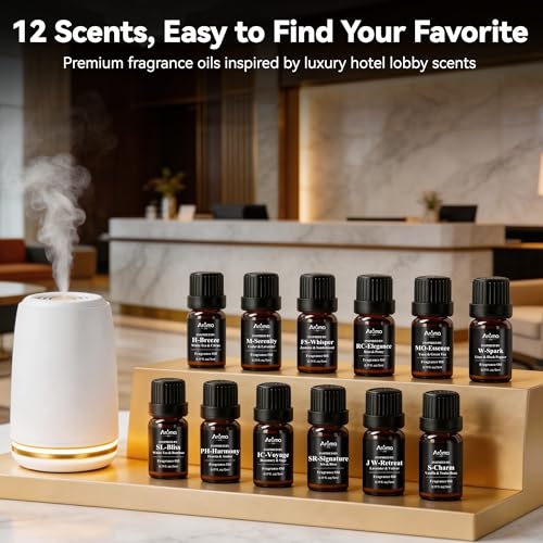 Set de 12 aceites esenciales de 5 mL para hogar miniatura 2