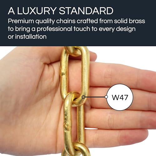 Image of RCH Hardware CH-07W-BRZ Brass Chandelier Chain, Bronze (1 Foot)