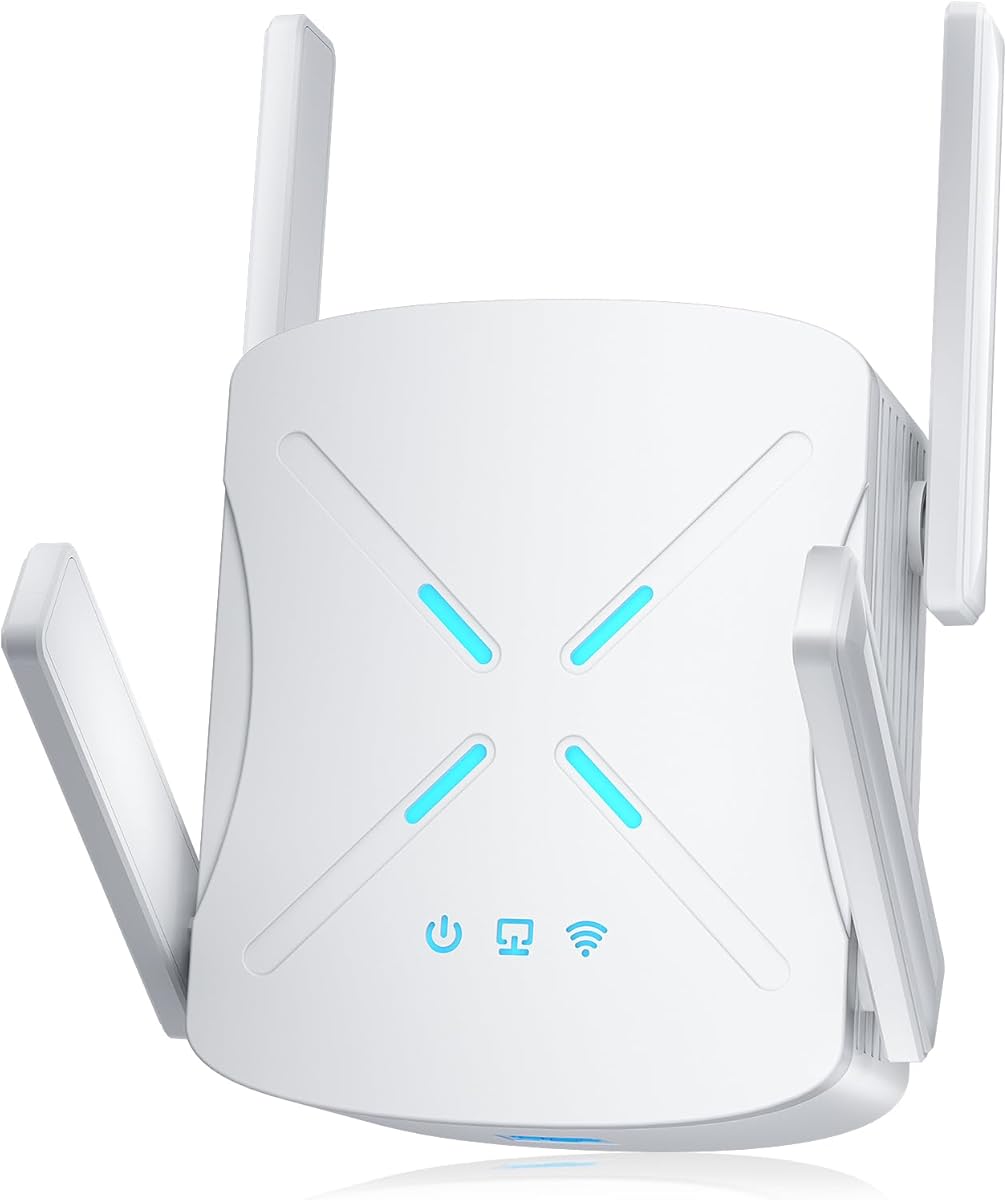 2026 WiFi Extender Signal Booster, 10X Faster WiFi 6 Extender, 18899 sq.ft. Internet Repeater for Home, Dual-Band Network Extender, Wireless Router Signal Amplifier w/Gigabit Ethernet Port, Easy Setup