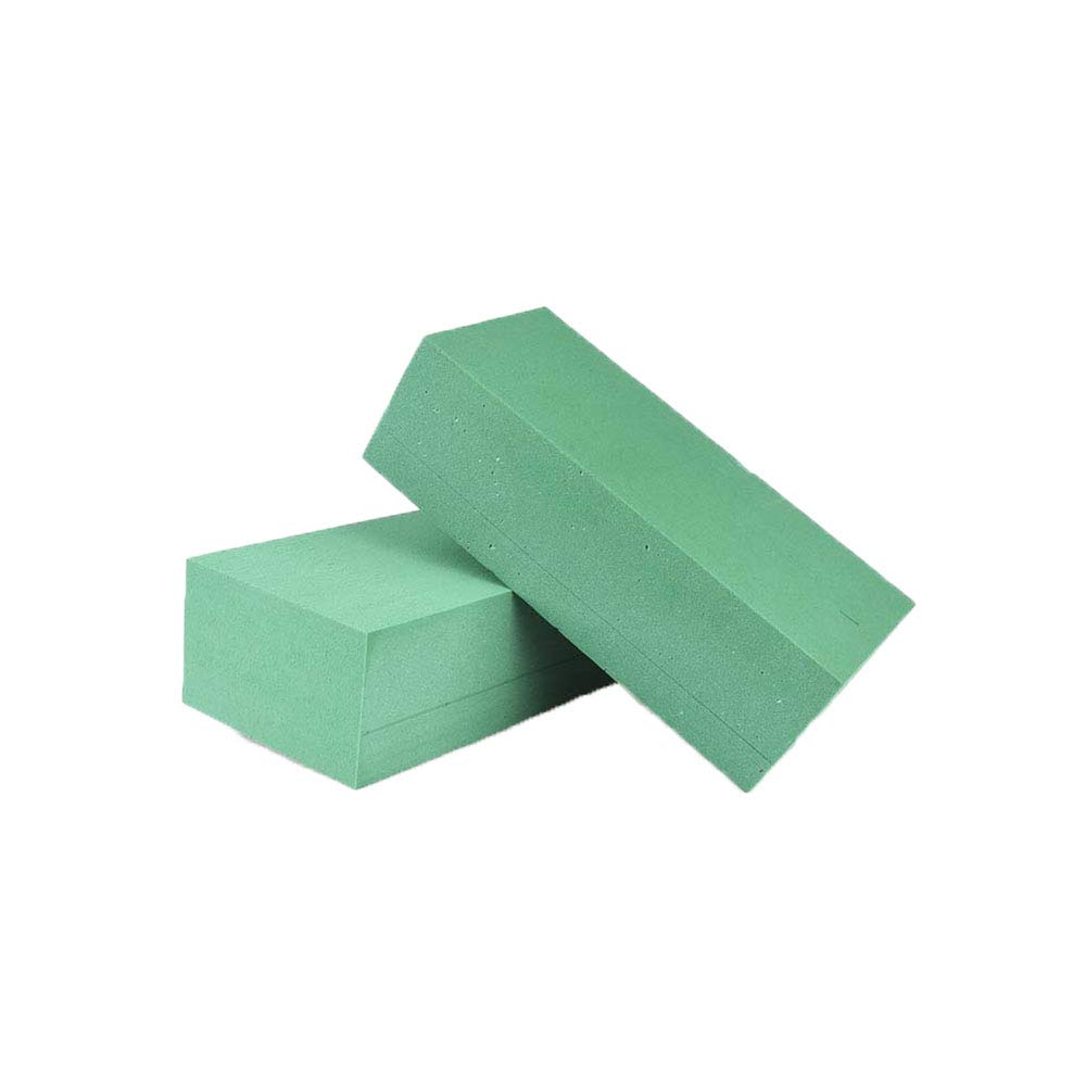 Fliyeong Foam Flower Mud, 2 Pieces Wet Floral Foam Block Brick, Ideal Floristry Home Decor for Fresh Flowers