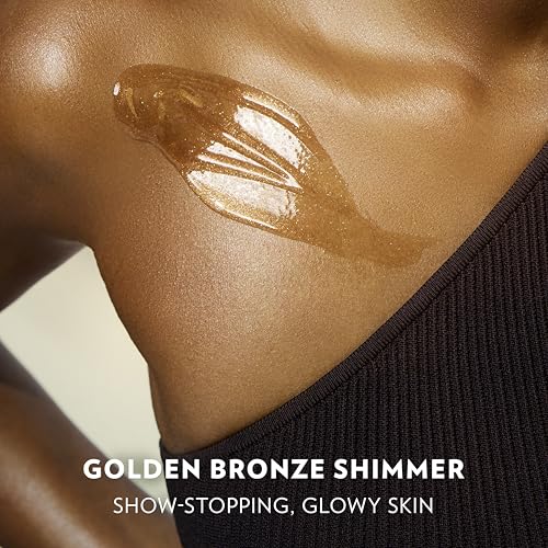 Image of Vaseline Glazed and Glisten Golden Hour Body Gel Oil Glow Vanilla Cocoa Shimmering with Ultra-Hydrating Lipids and 100% Pure Cocoa Butter, 6.8 Oz (Pack of 6)