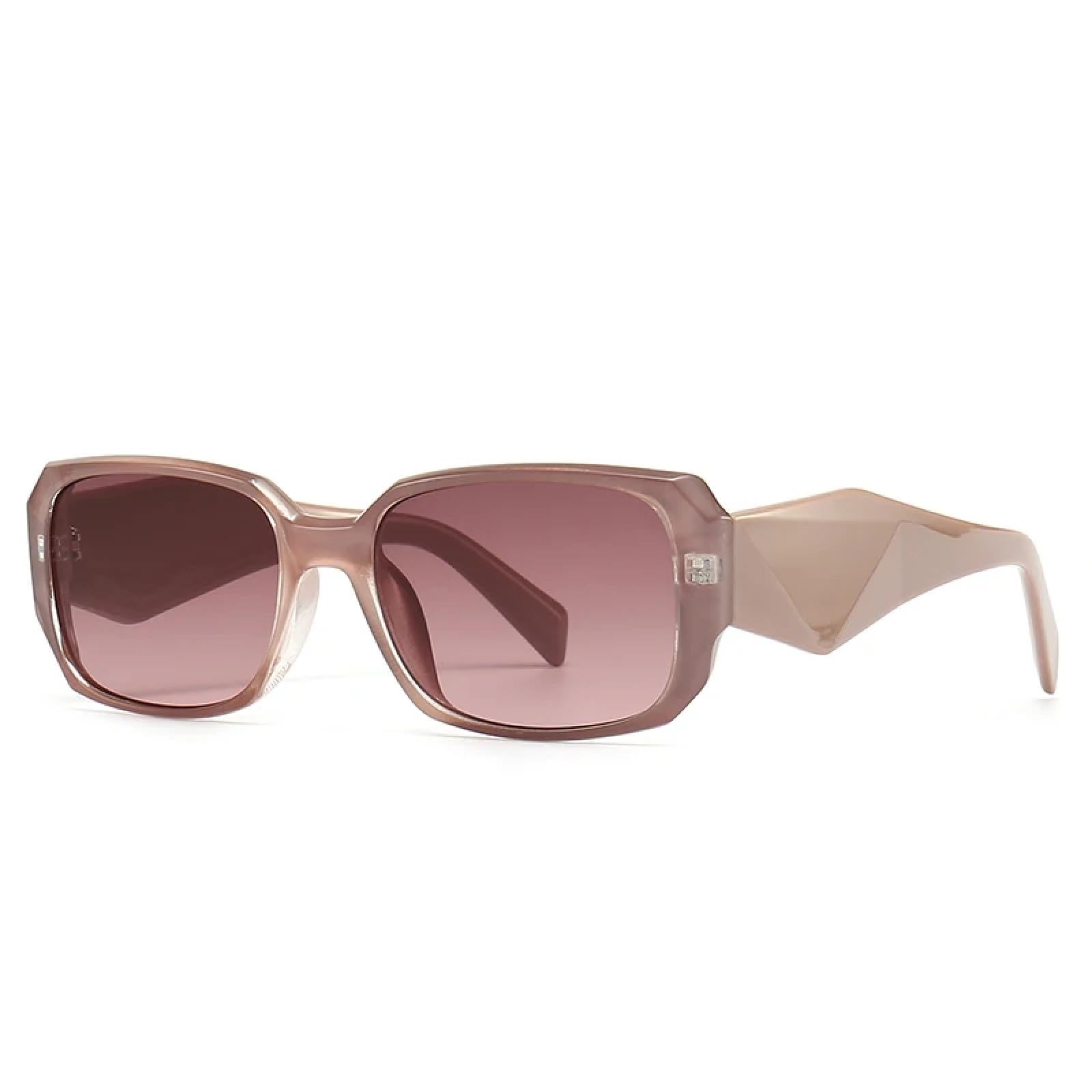 Schmale Sonnenbrille im Retro-Stil, Street-Style