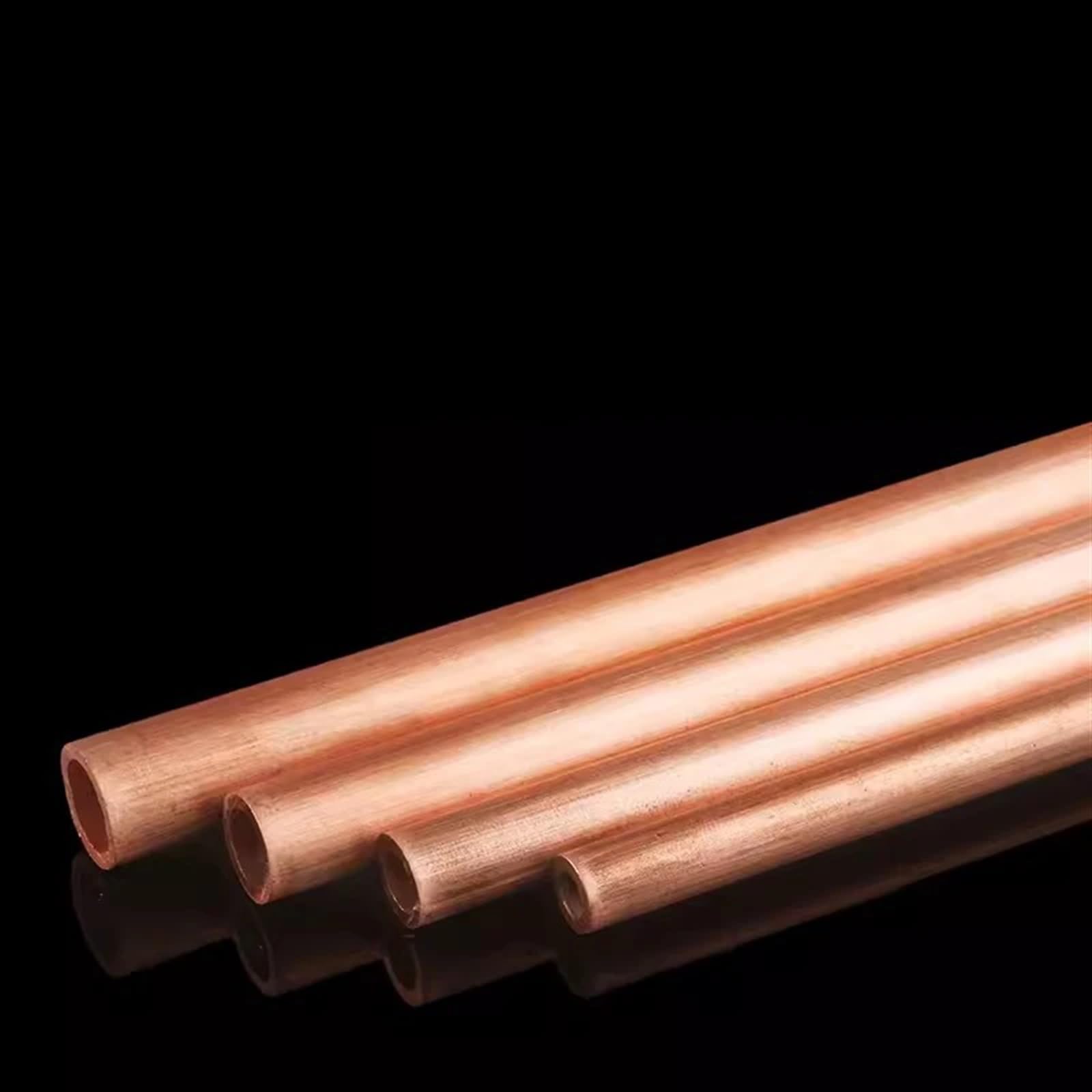 1 pz tubi di rame rosso OD 2 ~ 20 mm ID 1 ~ 18 mm lunghezza 100 mm ~ 500 mm tubo dritto in rame tubo metallico (colore: 500 mm, dimensioni: OD 16 x ID 14 mm)