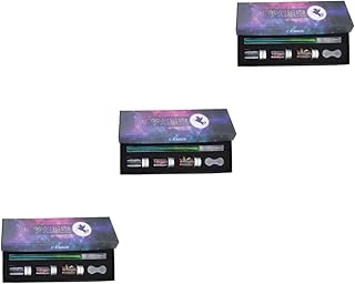 VILLCASE 3 Sets glass dip pen fashion writing tools crystal signature pen kit glass writing pen dipping glass pens handmade glass pen crystal pen writing instrument unique ink