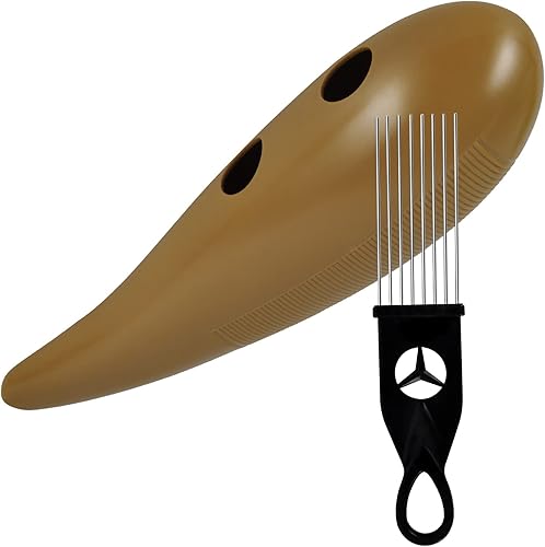 Miniatura 10 de EASTROCK Guiro Instrument - Instrumento de percusión latina en forma de pez de 3.3 x 12 pulgadas con 1 raspador herramienta de entrenamiento musical