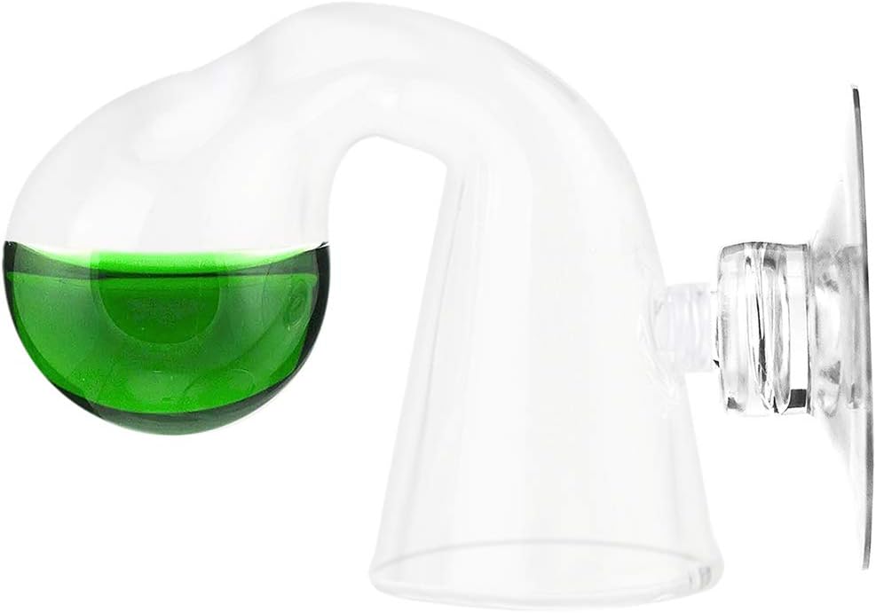 Senzeal CO2 Drop Checker Glass Aquarium Monitor CO2 Indicator for Planted Fish Tank
