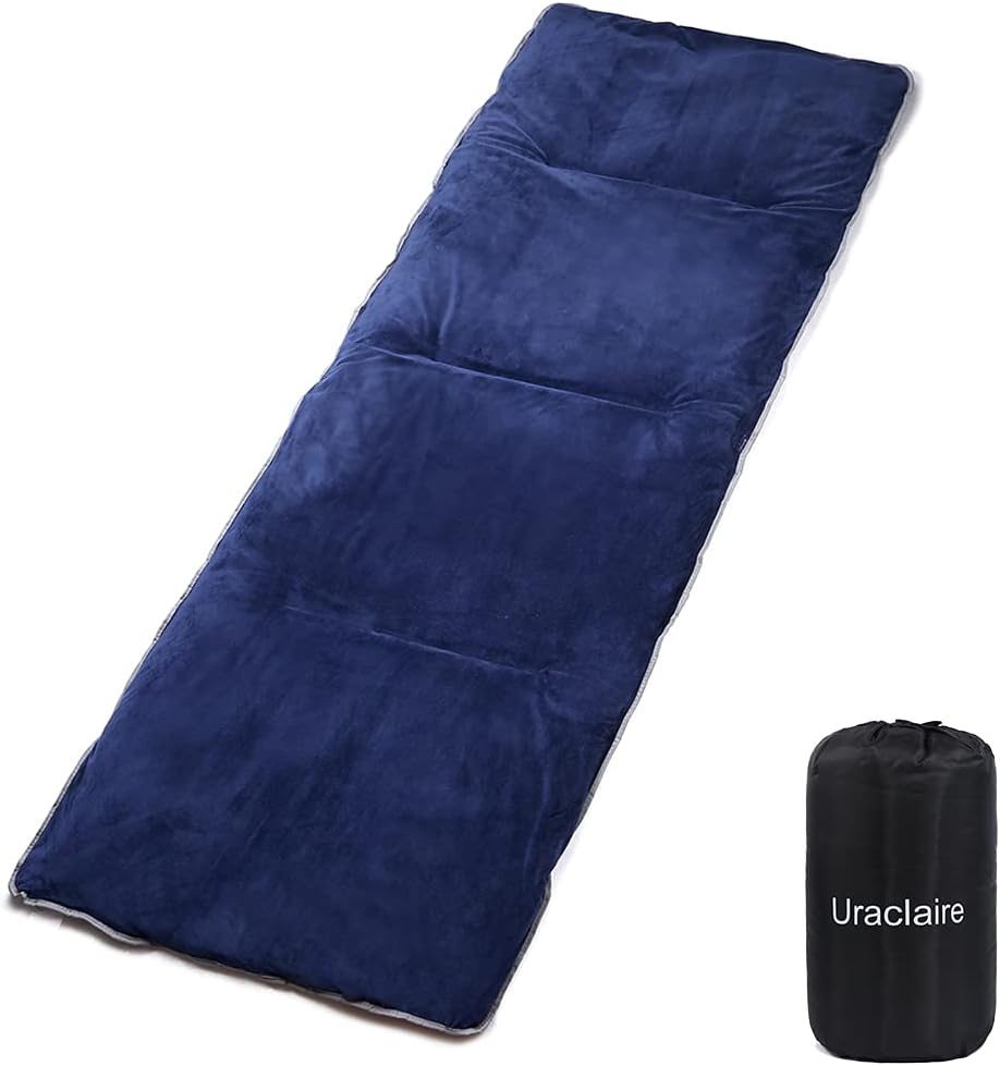 Uraclaire XL Cot Pads for Camping,Sleeping Cot Mattress Pad 76"x29"with Elastic Straps, Soft Comfortable Thick ,Portable for Outdoor & Hiking(Navy Blue) : Sports & Outdoors