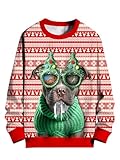 SANKILL Ugly Christmas Sweaters For Men Women Funny Christmas Sweater For Couples Ugly Christmas Sweatshirt