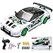 Remote Control Car RC Drift Car 2.4GHz 1:24 Scale 4WD 15KM/H High Speed, YUAN PLAN Rechargeable High Speed RC Cars with Cool Lights, Two Batteries and Extra Tires Birthday Gifts for Kids