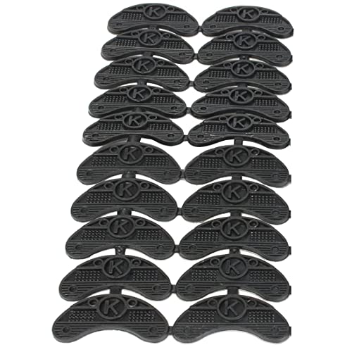 BODYA Lot de 20 embouts en caoutchouc pour talons - Noir - Pour homme et femme Cover