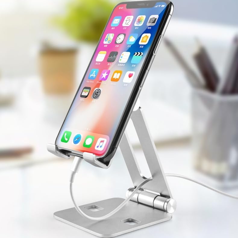 JSEIAJB Mobile Phone Holder Tablet Desktop Holder Universal Lazy Folding Portable Phone Holder image 4