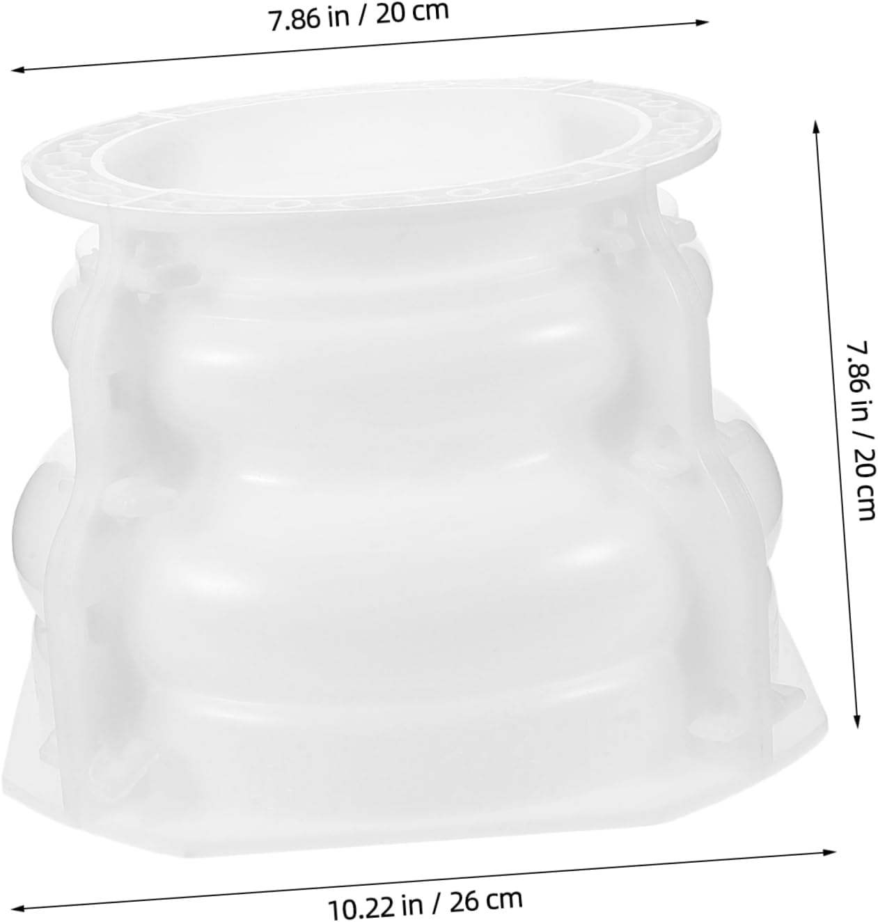 Kisangel Diy Roman Column Base Mold Concrete Structure Molds for Garden Monuments