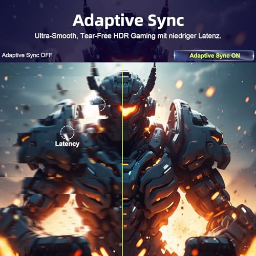 Amzfast Amzfast 34 Zoll Curved Gaming Monitor - 165Hz(DP), 21:9 UltraWide QHD(3440x1440), 1 ms GtG, sRGB 130%, DCI-P3 95%, HDR, Adaptive Sync, Eyes-Care, VESA 75x75, HDMI 2.0*2/DP 1.4*2, PIP/PBP - AMZG34C5Q - Produktansicht 3 | Tages Deals