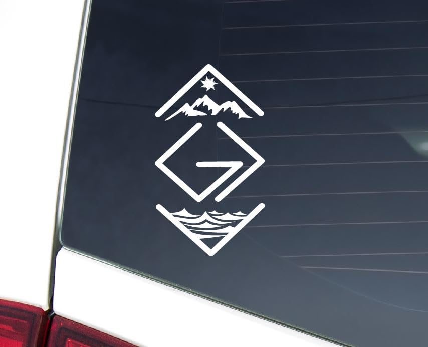 Image of God is Greater Than The Ups and Downs - Christian Jesus Cross Car Vinyl Decal Bumper Sticker for Car, Wall, Window, Vehicle, Weather Resistant, Cross 102