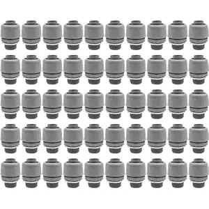 AIRTAK PVC Electrical Conduit Fittings 3/4 Inch Liquid Tight Connector,FNMC-B,UL Listed,Straight Flexible Conduit Connector for Indoor and Outdoor Electrical Conduit Links(3/4