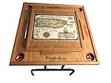Puerto Rico Domino Table with the Map Classic