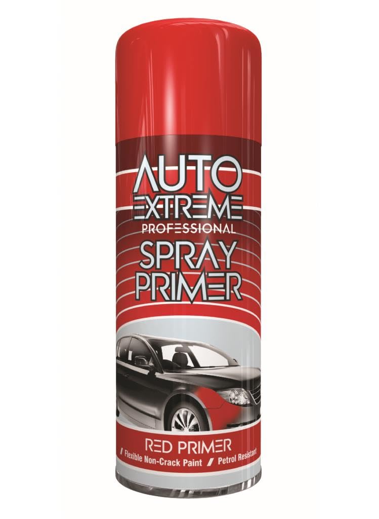 Classic Signature - 12 x Auto Extreme Red Primer Spray Paint 400ml Professional Quality, Perfect Finish for Cars, Bikes,Vans, Metal, Wood
