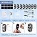 Upgraded 4LEDs 8PCS Wireless LED Strobe Lights with Remote Control, 8 Colors Type-C Rechargeable Led Lights Anti Collision Warning Light for Car Motorcycle Bike Drone Aircraft