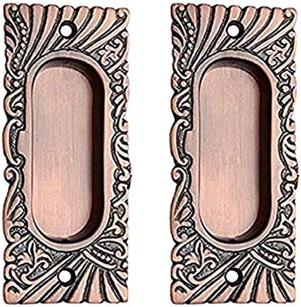 Adonai Hardware Hazaiah Silicon Bronze Decorative Flush Pull (Supplied as 2 Pieces per Pack) (155mm, Distressed Silicon Bronze Medium Patina)