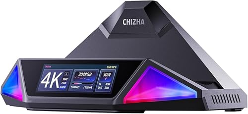 DOCKCASE & CHIZHA - Estación de acoplamiento para Steam Deck OLED/ROG Ally/Legion Go, HUB USB-C con PD de 100 W, audio óptico y HDMI 4K a 120 Hz,