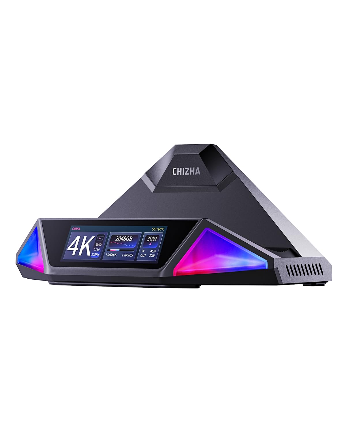 Photo 1 of DOCKCASE & CHIZHA Docking Station for Steam Deck OLED/ROG Ally/Legion Go, USB-C HUB with 100W PD, Optical Audio & 4K@120Hz HDMI, Gigabit Ethernet, USB-C 3.2, USB-A 3.2/2.0, 4TB NVMe SSD Slot