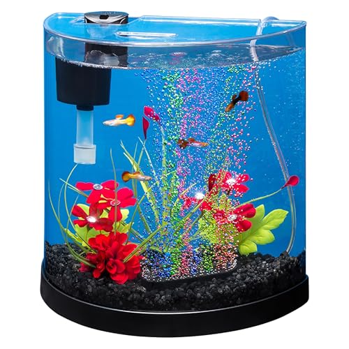 Tetra 3 Gallon Small Fish Tank, Aquarium Starter...