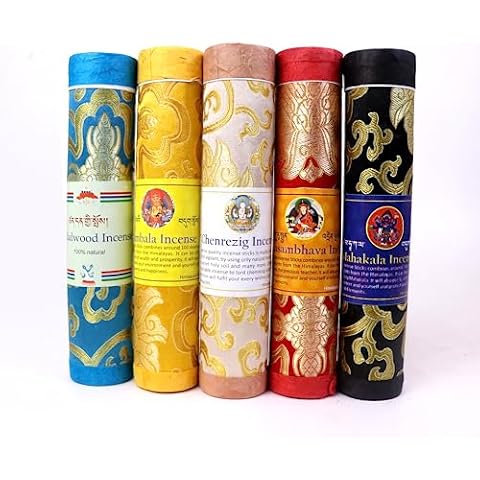 Tibetan Incense: Elevate Your Meditation with 150 Sticks, 5 Divine Fragrances, 8" Length. Cultivate Serenity and Spiritual Connection Cover